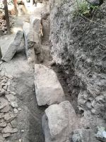 Die Ankersteine sind freigelegt ...