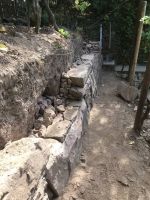 Noch zeigen sich Lücken in der Mauerkontur.